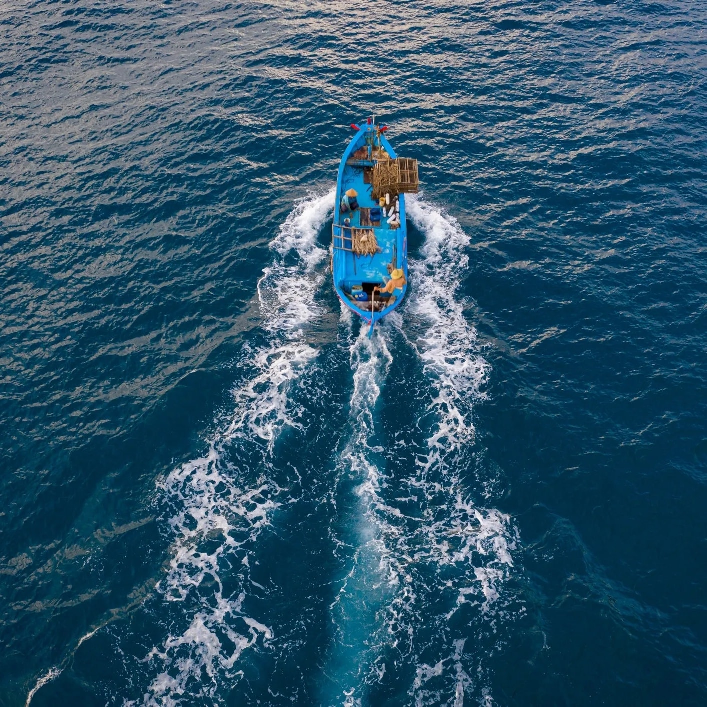Out at sea